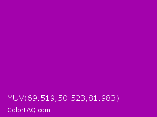 YUV 69.519,50.523,81.983 Color Image