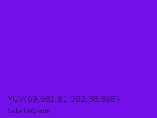 YUV 69.681,81.502,38.868 Color Image