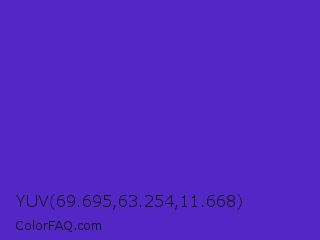 YUV 69.695,63.254,11.668 Color Image