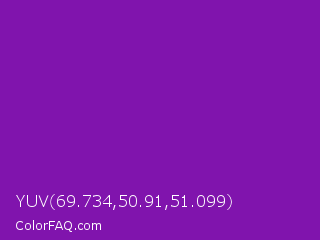 YUV 69.734,50.91,51.099 Color Image