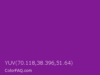 YUV 70.118,38.396,51.64 Color Image