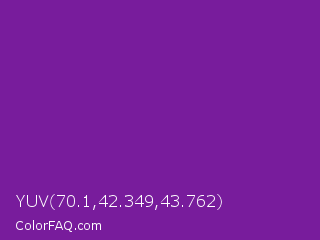 YUV 70.1,42.349,43.762 Color Image