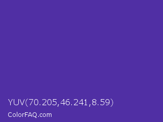 YUV 70.205,46.241,8.59 Color Image