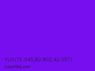 YUV 71.045,82.802,42.057 Color Image