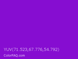YUV 71.523,67.776,54.792 Color Image