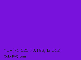 YUV 71.526,73.198,42.512 Color Image