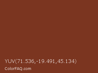 YUV 71.536,-19.491,45.134 Color Image