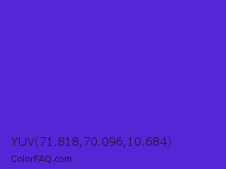 YUV 71.818,70.096,10.684 Color Image