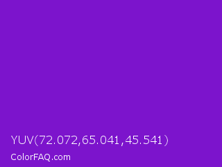 YUV 72.072,65.041,45.541 Color Image