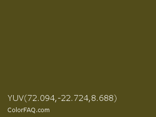 YUV 72.094,-22.724,8.688 Color Image