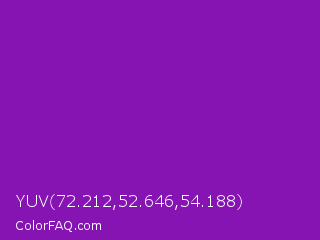 YUV 72.212,52.646,54.188 Color Image