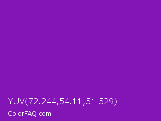 YUV 72.244,54.11,51.529 Color Image