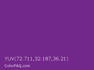 YUV 72.711,32.187,36.21 Color Image