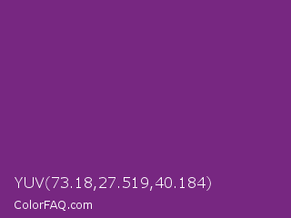 YUV 73.18,27.519,40.184 Color Image