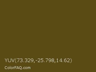 YUV 73.329,-25.798,14.62 Color Image