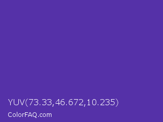 YUV 73.33,46.672,10.235 Color Image