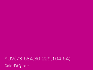 YUV 73.684,30.229,104.64 Color Image