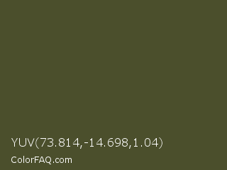 YUV 73.814,-14.698,1.04 Color Image
