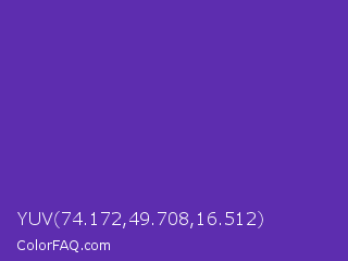 YUV 74.172,49.708,16.512 Color Image