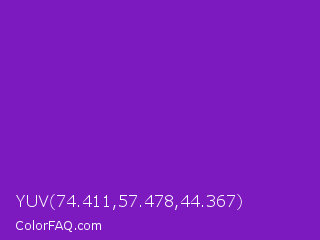 YUV 74.411,57.478,44.367 Color Image