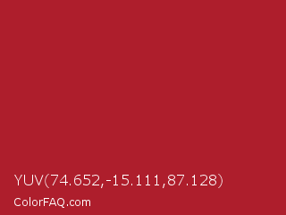YUV 74.652,-15.111,87.128 Color Image