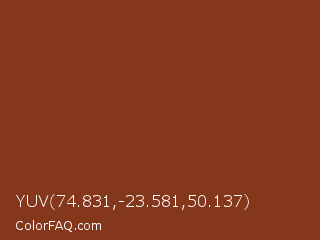 YUV 74.831,-23.581,50.137 Color Image