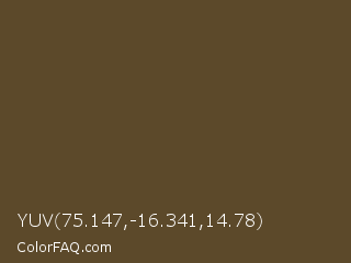 YUV 75.147,-16.341,14.78 Color Image