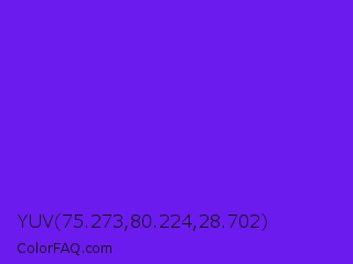 YUV 75.273,80.224,28.702 Color Image