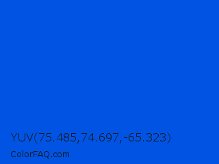 YUV 75.485,74.697,-65.323 Color Image