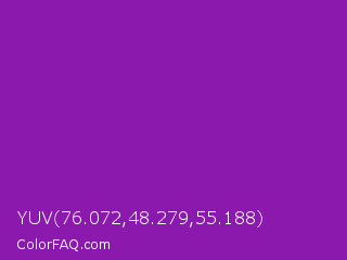 YUV 76.072,48.279,55.188 Color Image