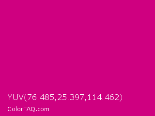 YUV 76.485,25.397,114.462 Color Image