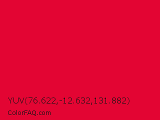 YUV 76.622,-12.632,131.882 Color Image