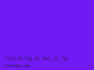 YUV 76.751,81.961,31.79 Color Image