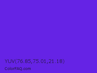YUV 76.85,75.01,21.18 Color Image