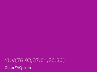 YUV 76.93,37.01,76.36 Color Image