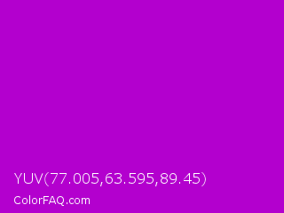 YUV 77.005,63.595,89.45 Color Image