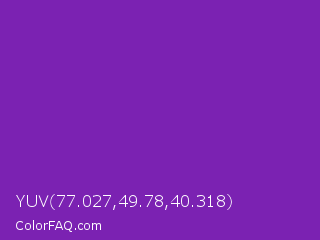 YUV 77.027,49.78,40.318 Color Image