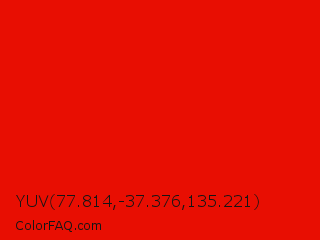 YUV 77.814,-37.376,135.221 Color Image
