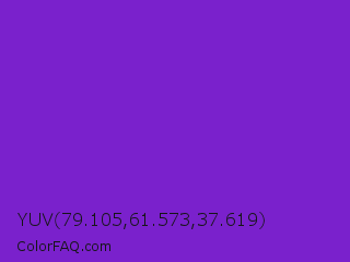YUV 79.105,61.573,37.619 Color Image