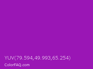 YUV 79.594,49.993,65.254 Color Image