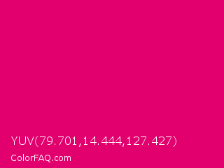 YUV 79.701,14.444,127.427 Color Image