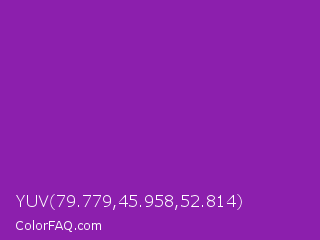 YUV 79.779,45.958,52.814 Color Image