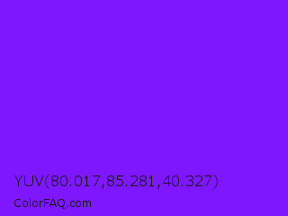 YUV 80.017,85.281,40.327 Color Image