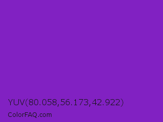 YUV 80.058,56.173,42.922 Color Image