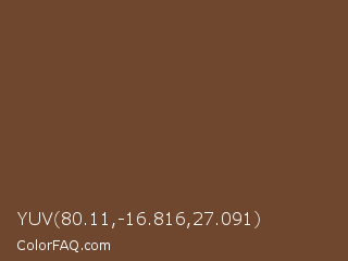 YUV 80.11,-16.816,27.091 Color Image