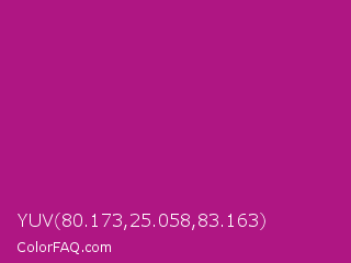 YUV 80.173,25.058,83.163 Color Image