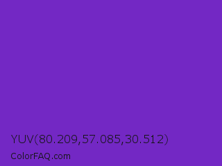 YUV 80.209,57.085,30.512 Color Image