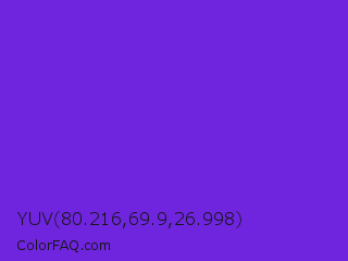 YUV 80.216,69.9,26.998 Color Image