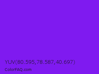 YUV 80.595,78.587,40.697 Color Image