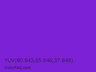 YUV 80.843,65.646,37.849 Color Image